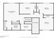 Upstairs floor plan displays bedrooms, closet space and baths at 6612 Elton Ave, Las Vegas, NV 89107