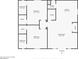 Detailed floor plan showcasing the layout of the home's kitchen, bedrooms, bathrooms, and living spaces at 670 Du Fort Ave, Henderson, NV 89002