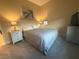 Cozy bedroom with soft carpet, two side tables with lamps, and a bright window providing comfortable living at 80 Cathedral Wash Pl, Henderson, NV 89011
