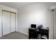 Well-lit office space with modern desk, rolling office chair, and large window at 8048 Astrology Ct # 201, Las Vegas, NV 89128