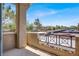 Spacious outdoor balcony overlooking a manicured neighborhood with ample parking at 8070 W Russell Rd # 2052, Las Vegas, NV 89113