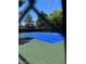 View of the tennis court with green and blue surface and net at 9000 Las Vegas Blvd # 2189, Las Vegas, NV 89123