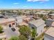 An aerial view showcasing a charming neighborhood setting at 10164 Village Breeze Pl, Las Vegas, NV 89183