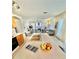 Kitchen island with sink offers easy access to the living room, dining area, and lots of natural light at 10500 Horseshoe Falls Ct, Las Vegas, NV 89144