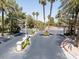 Gated community entrance with well-maintained landscaping, offering privacy and security for residents at 110 Eagleview Ct, Henderson, NV 89074