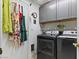 Well-equipped laundry room with modern appliances and ample storage space at 110 Eagleview Ct, Henderson, NV 89074