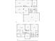 This is the floor plan for both floors showing all rooms, closets, bathrooms, and garage placement at 1306 Big Tree Ave, North Las Vegas, NV 89031