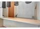Sleek white countertop with modern light fixtures and soft wall textures, ideal for a stylish and functional space at 222 Karen Ave # 2804, Las Vegas, NV 89109