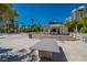 The community pool has an eating area with bar and table seating and a barbecue at 222 Karen Ave # 2804, Las Vegas, NV 89109