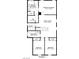Floorplan for the second floor with a primary bedroom, a Gathering room, and two additional bedrooms at 2343 Teatro Ave, Henderson, NV 89044