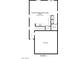 Layout of the first floor with an open-concept kitchen, dining, and living room and an attached garage at 2343 Teatro Ave, Henderson, NV 89044