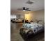Bedroom with wood floors, large mirror closet, and animal themed bed at 2645 Lindell Rd, Las Vegas, NV 89146