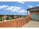 Private balcony with views of the lush green neighborhood at 27 E Agate Ave # 505, Las Vegas, NV 89123