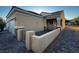 Well-maintained single-story home with a tiled pathway and stucco pillars at 2704 Willow Wren Dr, North Las Vegas, NV 89084