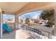 Balcony featuring neighborhood views, blue skies, and a blue lawn chair at 2789 Trotwood Ln, Las Vegas, NV 89108