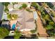 Home with a private backyard featuring a patio, desert landscaping, and sparkling pool enclosed by a fence at 3029 Brownbirds Nest Dr, Henderson, NV 89052