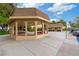 Community gazebo with seating areas offering a shady place for outdoor gatherings at 3769 Fairlawn Ave, Las Vegas, NV 89121