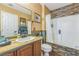 Bathroom with vanity, shower-over-tub, and plenty of counter space at 4415 Peaceful Harbor St, Las Vegas, NV 89129