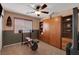 Bonus room featuring a functional Murphy bed, perfect for a home gym and guest bedroom at 4415 Peaceful Harbor St, Las Vegas, NV 89129