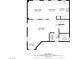 Main level floorplan featuring living room, kitchen, Gathering room, laundry and bath at 4415 Peaceful Harbor St, Las Vegas, NV 89129