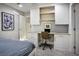 This office space offers custom cabinetry and a built-in desk at 51 Morning Mimosa Ct, Henderson, NV 89012