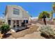 This backyard features a hammock and patio area, with mature landscaping at 6058 Grape Blossom Ave, Las Vegas, NV 89142