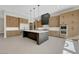 Large kitchen with spacious island, stainless appliances, and ample modern cabinetry at 6075 Dapple Gray Rd, Las Vegas, NV 89149