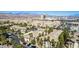 Stunning aerial view of the complex showcasing the architecture and surrounding city landscape at 7127 S Durango Dr # 310, Las Vegas, NV 89113