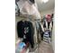 Walk-in closet providing ample storage space with organized clothing and shelves at 777 Star Apple Ln, Las Vegas, NV 89178