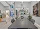 Dining area featuring modern decor and an open view into the kitchen at 8370 Plum Creek Ct, Las Vegas, NV 89113