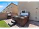 A pristine hot tub is a step away from relaxation with steps for easy access at 9730 Cluny Ave, Las Vegas, NV 89178