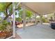 Large covered patio area with ample space for outdoor dining and lounging at 981 Leadville Meadows Dr, Henderson, NV 89052