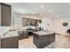 Spacious kitchen with a center island and stainless steel appliances at 10650 Sariah Skye Ave, Las Vegas, NV 89166