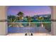 Balcony with views of the golf course and mountains in the distance at 11271 Winter Cottage Pl, Las Vegas, NV 89135
