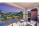 Balcony with views of the golf course and mountains in the distance at 11271 Winter Cottage Pl, Las Vegas, NV 89135