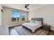 Serene main bedroom with plenty of natural light and a ceiling fan at 11280 Granite Ridge Dr # 1009, Las Vegas, NV 89135