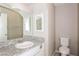 Bathroom with granite countertop and modern sink at 1345 Stokes St, Las Vegas, NV 89110