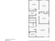 Layout showing the second floor, including the bedrooms, bathrooms and closet space at 1345 Stokes St, Las Vegas, NV 89110