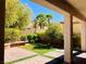 Inviting backyard patio area with pavers, perfect for outdoor dining and relaxation under the sun at 147 Augusta Course Ave, Las Vegas, NV 89148