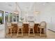 Gourmet kitchen featuring an island with bar stools and pendant lighting at 1990 Country Cove Ct, Las Vegas, NV 89135