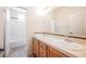 Bright bathroom with double sink vanity and tub/shower combination at 2008 Royal Gardens Pl, North Las Vegas, NV 89084