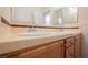 Bathroom featuring a double sink vanity and decorative tile at 2008 Royal Gardens Pl, North Las Vegas, NV 89084