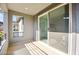 Enjoy a private balcony offering views of the neighboring building and mountains at 41 Strada Moscato, Henderson, NV 89011