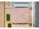 Birds eye view of roof of home showing outdoor features including turf, pavers and other landscaping at 453 Winter Dove Ave, Henderson, NV 89011