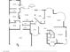 Detailed floor plan showcasing the layout of this spacious home, with dimensions and room names noted at 4545 W Agate Ave, Las Vegas, NV 89139