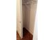 This bedroom closet has baseboards, carpet floor, and a shelf for storage at 5004 Wayfaring Tree Ave, Las Vegas, NV 89131