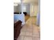 Home foyer with ceramic tile flooring leading into the living area at 5004 Wayfaring Tree Ave, Las Vegas, NV 89131
