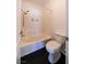 Simple bathroom with a tub-shower combination and toilet at 5256 Harvest Breeze Rd, Las Vegas, NV 89118