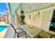 Inviting covered patio area with dining, decor and relaxing poolside views at 5368 Regal Ave, Las Vegas, NV 89146