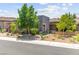 Beautiful single-story home with manicured front yard and stone accents at 6810 Silver Crescent St, Las Vegas, NV 89148